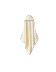 Interbaby - Coffret Cape de bain 1 bavoir 1mx1m Mod oso Lazo Beige 100x100 cm