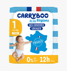 Couches CarryBoo Taille 1 (2-5Kg) x 24