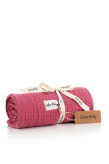 Couverture en mousseline 4 Layers 120x120 cm - Cherry