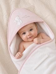Cape de bain my little Butterfly girly 1 gant 80x90 cm
