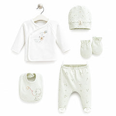Coffret naissance Teddy Bear 5 pcs coton