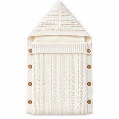 Nid d'ange tricot molletonné Ecru - 0m+