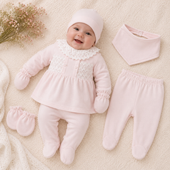 Pack naissance effet mtrouz classy girl 5 pcs velours