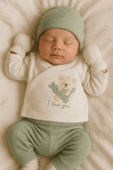 Pack naissance Love you baby 5 pcs unisexe coton