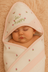 Cape de bain Be Happy girly 80x90 cm