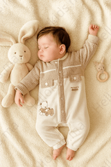 Grenouillère nounours on the road coton