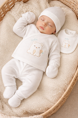Pack naissance cutie cat unisexe 5 pcs coton