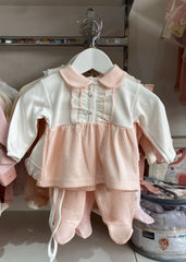 Pack naissance 2 froufrous sur col 5 pcs coton