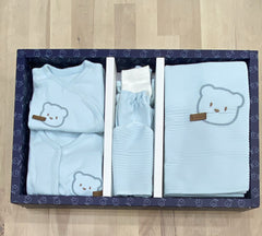 Coffret naissance nounours pocket 10 pcs coton