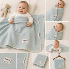 Couverture unie BBLN 80x90 cm - mint unisexe