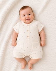 Barboteuse Lunes 2 poches 1 pcs girly