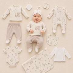 Coffret naissance You and Me 10 pcs coton unisexe