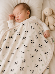 Couverture PANDA coton 80x85 cm
