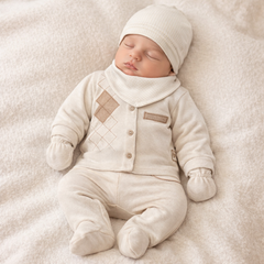 Pack naissance carreaux 5 pcs coton