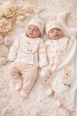 Coffret naissance Lovely Brebis 10 pcs coton