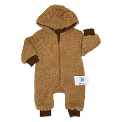 Combinaison molletonnée coton camel Capuche 1 pcs