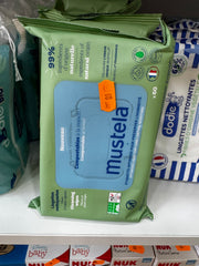 Lingettes nettoyantes compostables 60u - Mustela