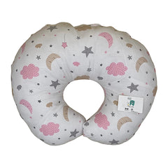 Coussin d'allaitement nuage Good night rose