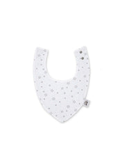 Interbaby - Pack de 2 Bavoirs bandana 20x30 cm mod sleep bleu 0/6 mois