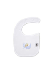 Interbaby - Pack de 2 Bavoirs velcro 20x30cm Mod sleep bleu 0/6 mois