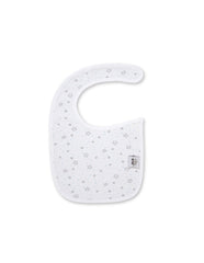 Interbaby - Pack de 2 Bavoirs velcro 20x30cm Mod sleep bleu 0/6 mois