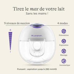 Lansinoh - Tire-lait mains libres compact simple