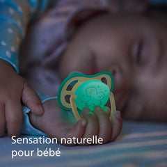 Lot de deux sucettes Ultra Air Nighttime 0-6 mois Philips Avent