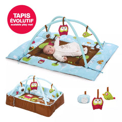 Ludi - Tapis d'éveil Chouette Bleu 0m+