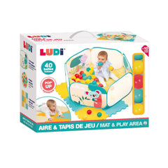 Ludi Aire et tapis de jeu Multicolore 90X85 cm 10m+