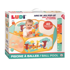 Ludi Piscine à balle Octogonale Multicolore 6m+