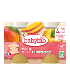 Babybio - Mangue Pomme de Nouvelle-Aquitaine 2x130 gr 4m+