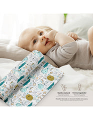 Interbaby - Draps lange mousseline 120x120 cm Mod Gatito