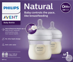 Philips Avent Natural à Réponse Naturelle Biberons 125ml - Pack de 2 0m+