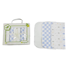 Coffret de 6 serviettes coton bio carrés nuages 20x20 cm