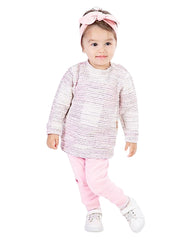 Tenue avec bandana fleury cutie girl coton 3 pcs