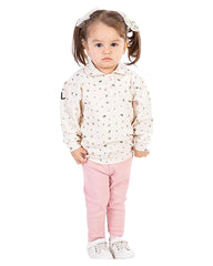 Tenue multi fleurs girly casual 2 pcs coton