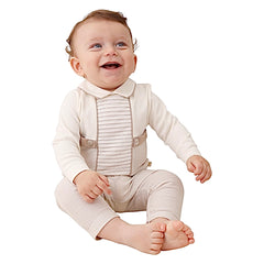 Tenue super classe beige nacré baby boy