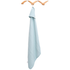 Couverture muslim à capuche 75x75 cm bleu