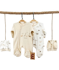 Pack Matchy friends 2 Grenouillères 2 Bonnets coton