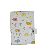 draps lange nuages Happy 75x75 cm