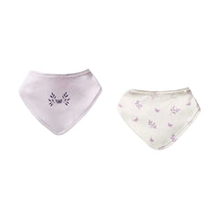 Pack de 2 bavoirs triangle Papillons 0m+