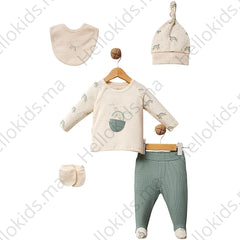 Pack naissance Tortue pocket 5 pcs coton unisexe