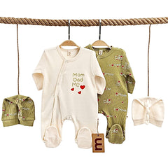 Pack Matchy Mam Dad = Me Grenouillères 2 Bonnets unisexe