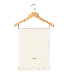 Couverture légère Bébé Full beige – 80x90 cm – 0m+ – 100% Coton 🤍