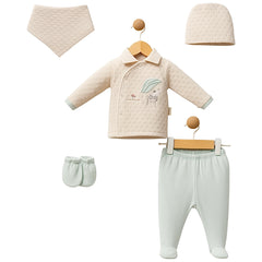 Pack naissance Gentlemen velours 5 pcs baby boy