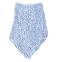 Couverture Triko welsoft épaisse molletonnée 85x95 cm – Bleu