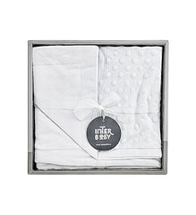 Coffret Couverture Velours in BEE nest lamb 80x110 cm - Blanc EKRU
