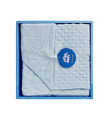 Coffret Couverture Velours in BEE nest lamb 80x110 cm - Bleu