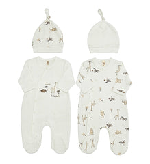 Pack de 2 Grenouillères matchy friends 2 bonnets