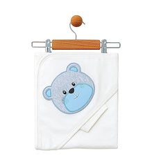 Cape de bain avec 1 gant Bear - 85x75 cm